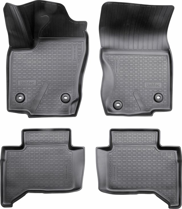 Коврики 3D Норпласт для салона Toyota Land Cruiser Prado 250 (1,2 ряд) 2023-2026 Чёрный. Артикул NPA10-C88-490