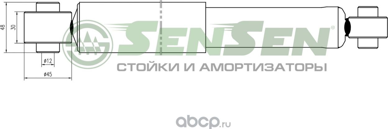 12130291 Амортизатор OPEL ZAFIRA 99-05 зад.газ. (Sensen). Артикул 12130291