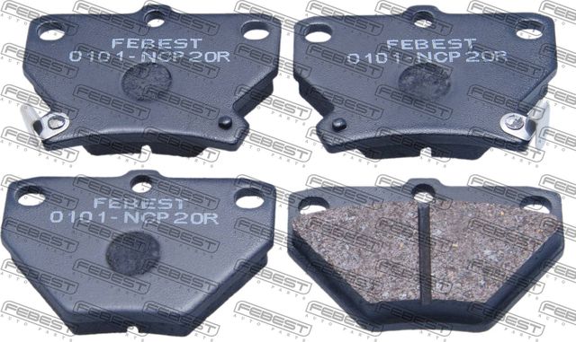 Тормозные колодки Febest. Артикул 0101-NCP20R