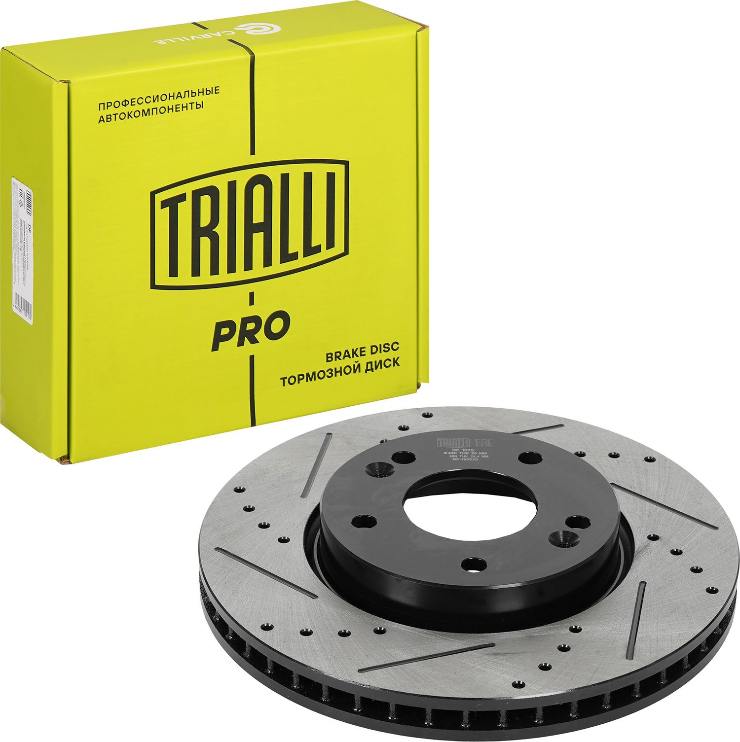 Диск тормозной KIA/HYUNDAI CEED/CERATO/I30 07- перед. (Trialli). Артикул DF107S