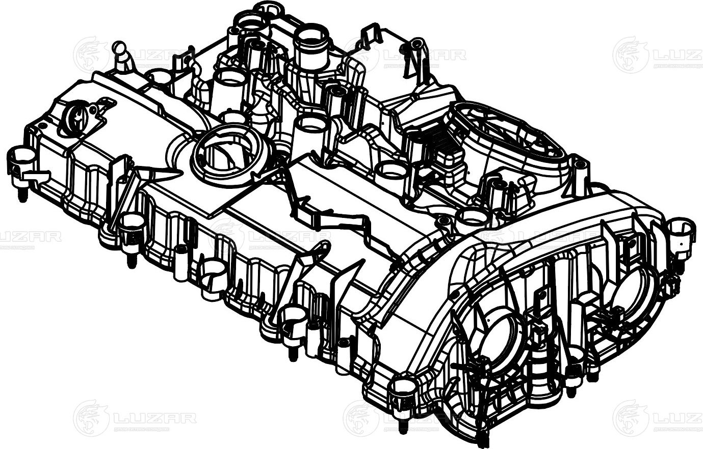 Клапанная крышка Luzar (PA 66-GF 35). Артикул LVPC 2603