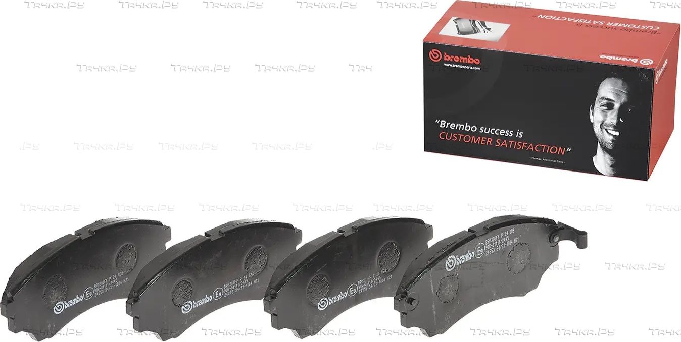 Тормозные колодки Brembo PRIME LINE передние для Mazda BT-50 I 2006-2015. Артикул P 24 086