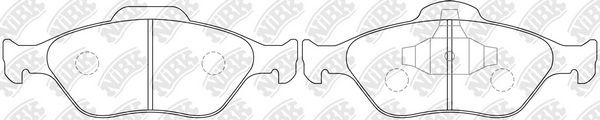 Тормозные колодки NiBK. Артикул PN5495