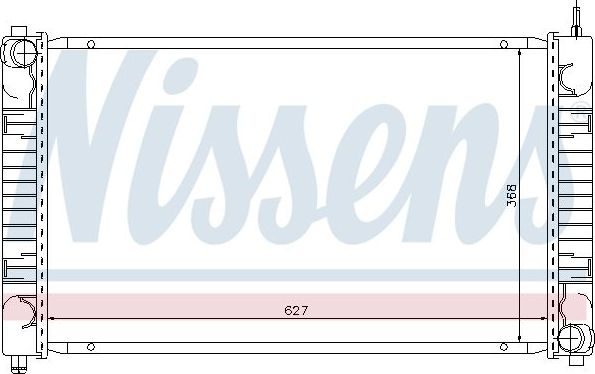 Радиатор охлаждения двигателя Nissens. Артикул 62634