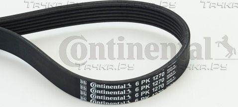 Приводной ремень поликлиновой ContiTech для Volvo 440 1993-1996. Артикул 6PK1270