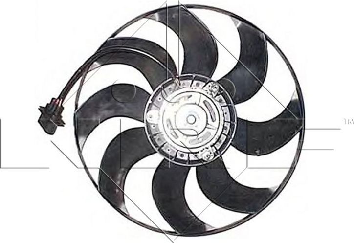 Вентилятор радиатора двигателя NRF для Volkswagen Fox I 2005-2011. Артикул 47375