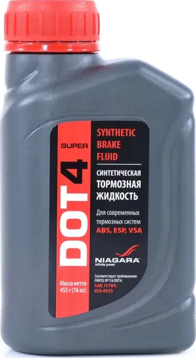 ЖИДКОСТЬ ТОРМОЗНАЯ НИАГАРА СУПЕР ДОТ-4 455 ГР. (Niagara). Артикул 001005000018