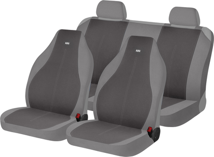 Накидки универсальные Hadar Rosen Shuttle на сидения авто для ВАЗ Приора, 8-го, 10-го и 7-го семейств, цвет Темно-серый/светло-серый. Артикул 22127