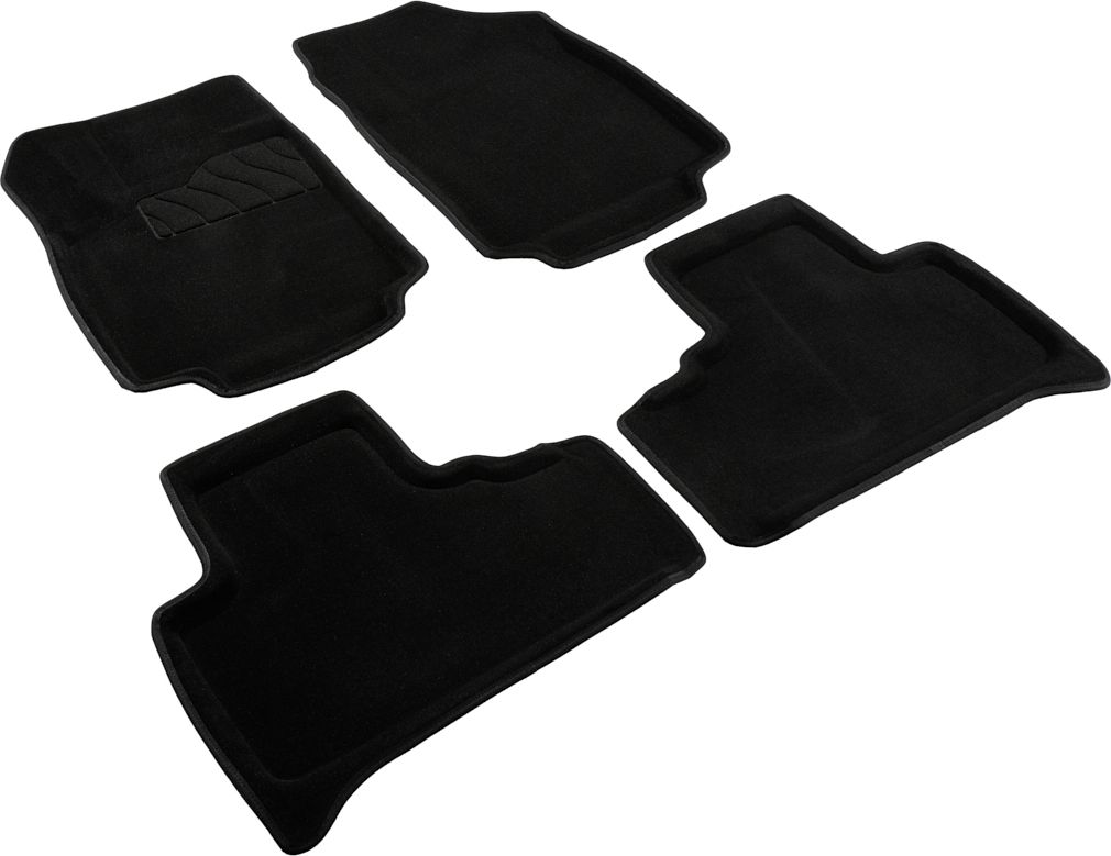 Коврики Seintex 3D ворсовые для салона Haval H3 2WD 2024-2026 ЧЕРНЫЕ. Артикул 318873