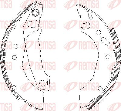 Тормозные колодки Remsa задние для Ford Escort V 1990-2000. Артикул 4507.00