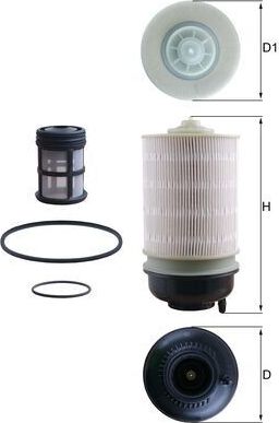 Топливный фильтр Mahle. Артикул KX 581KIT