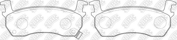 Тормозные колодки NiBK. Артикул PN2131