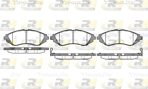 Тормозные колодки RoadHouse передние для Daewoo Rezzo 2000-2008. Артикул 2645.02