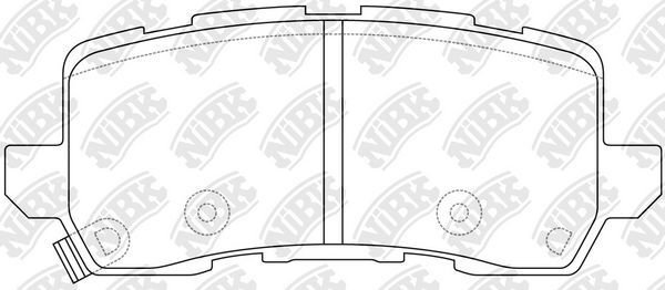 Тормозные колодки NiBK. Артикул PN0648
