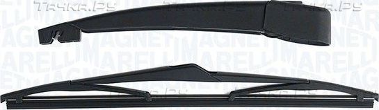 Поводок (рычаг) и щетка стеклоочистителя (дворника) Magneti Marelli. Артикул 000723180081