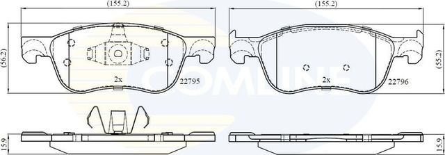 Тормозные колодки Comline Comline передние для Ford Fiesta VII 2017-2026. Артикул CBP02368