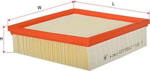 Воздушный фильтр Sakura для Datsun mi-DO 2014-2025. Артикул A-2412K