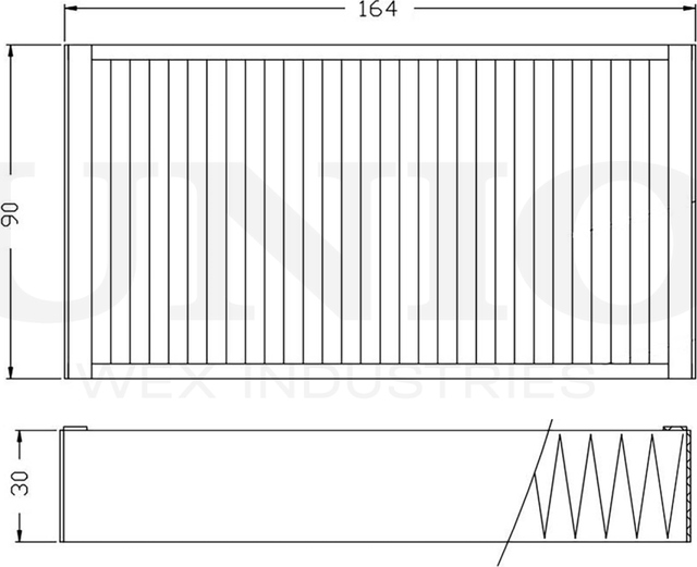 Фильтр салона (Unio). Артикул FLT-40027