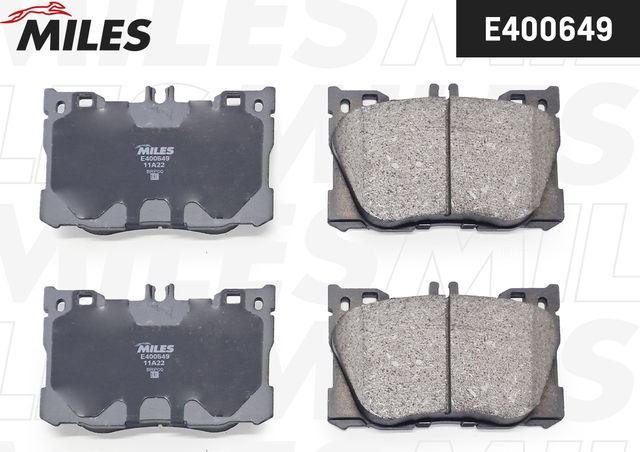 Тормозные колодки Miles (Low-Metallic). Артикул E400649