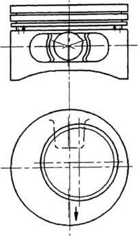 Поршень Kolbenschmidt для Opel Ascona C 1986-1988. Артикул 92123600