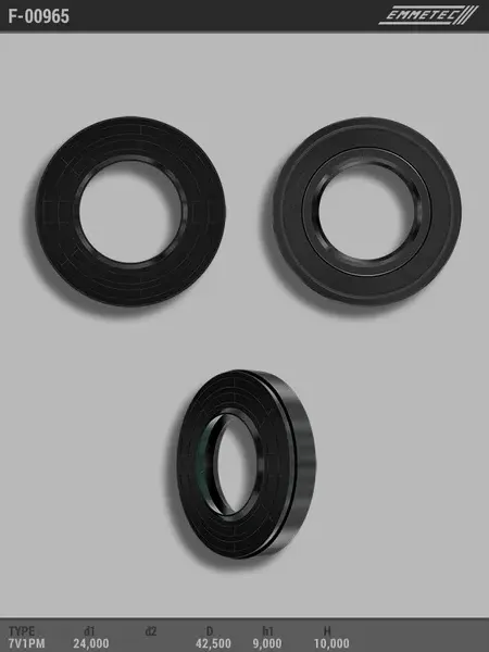 Сальник 24,00/42,50*9,00/10,00 тип 7V1PM (Emmetec). Артикул F00965