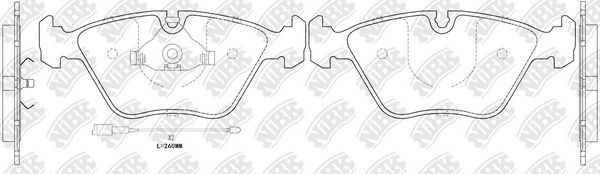 Тормозные колодки NiBK. Артикул PN0012W