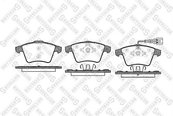 Тормозные колодки Stellox. Артикул 1056 001-SX