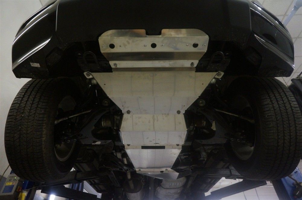 Защита алюминиевая АВС-Дизайн для радиатора, картера, КПП, РК Chevrolet TrailBlazer II 2012-2016. Артикул 04.17ABC