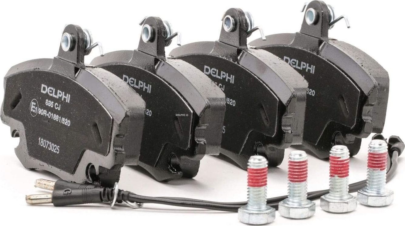 Тормозные колодки Delphi (Low-Metallic) передние для Peugeot 205 1986-1998. Артикул LP885