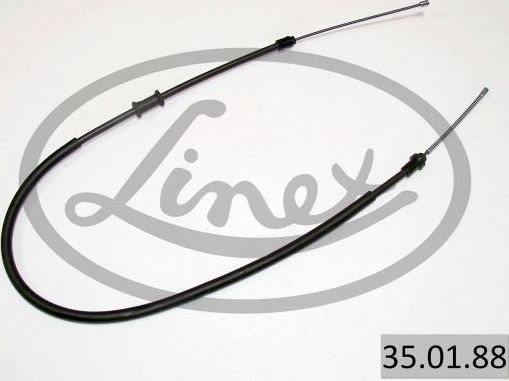 Трос ручника (тросик ручного тормоза) Linex. Артикул 35.01.88