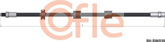 Тормозной шланг Cofle. Артикул 92.BH.BW030
