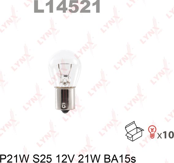 Лампа накаливания LYNXauto. Артикул L14521