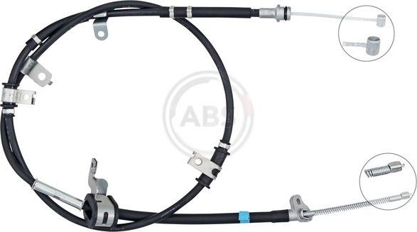 Трос ручника (тросик ручного тормоза) ABS задний левый для Suzuki Grand Vitara III 2009-2015. Артикул K10193