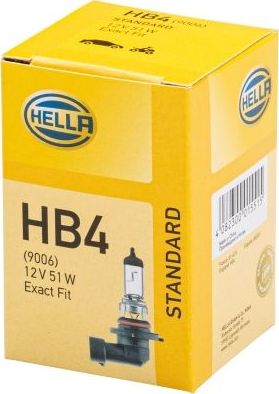 Лампа накаливания Hella STANDARD. Артикул 8GH 005 636-121