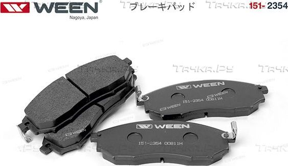 Тормозные колодки WEEN передние для Nissan Murano Z51 2008-2014. Артикул 151-2354