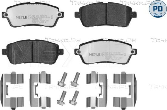 Тормозные колодки Meyle PD передние для Ford Fiesta VI 2008-2019. Артикул 025 242 8316/PD