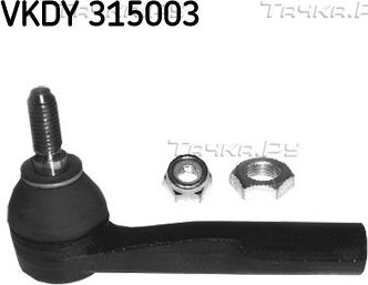 Наконечник рулевой тяги SKF правый для Opel Corsa D 2006-2014. Артикул VKDY 315003