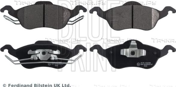 Тормозные колодки Blue Print передние для Ford Focus I 1998-2005. Артикул ADF124217