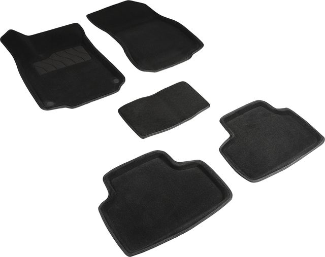 Коврики Seintex 3D ворсовые для салона Mercedes-Benz GLB-Класс X247 2019-2026 ЧЕРНЫЕ. Артикул 95632