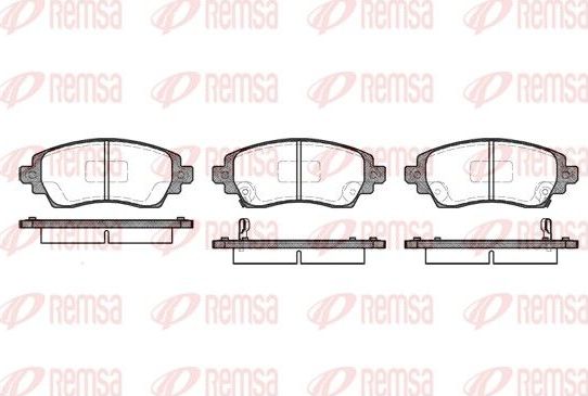 Тормозные колодки Remsa. Артикул 0716.02