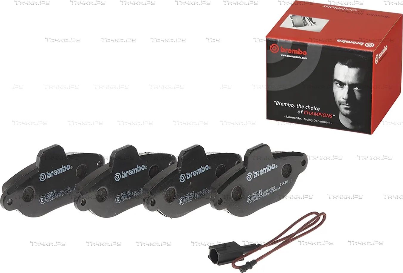 Тормозные колодки Brembo передние для Fiat Punto I 1993-2000. Артикул P 23 160