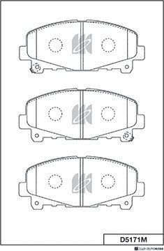 Тормозные колодки MK Kashiyama передние для Honda Accord VIII 2008-2015. Артикул D5171M