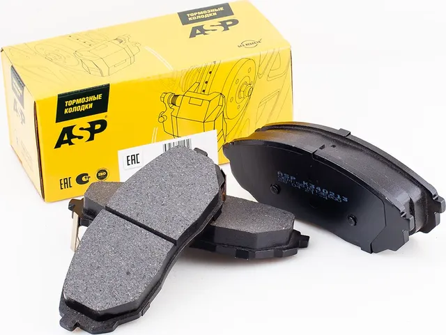Передние тормозные колодки KIA Sorento 2.4/3.5L+CRDI 02 (ASP) ASP. Артикул K340213