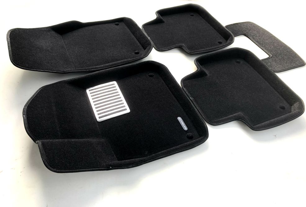 Коврики текстильные Euromat 3D Lux для салона Porsche Cayenne III (в т.ч. купе) 2018-2026. Артикул EM3D-004106