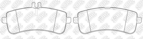 Тормозные колодки NiBK. Артикул PN0685