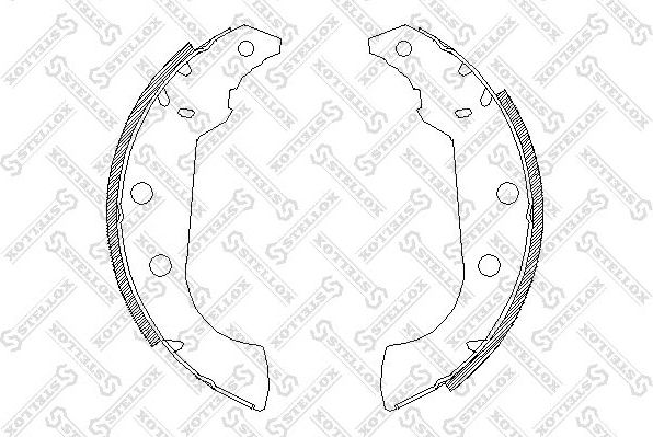 Тормозные колодки Stellox задние для Peugeot 306 1993-2002. Артикул 146 101-SX