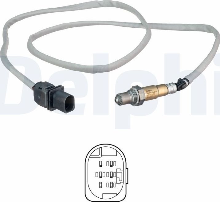 Лямбда-зонд (кислородный датчик) Delphi. Артикул ES21275-12B1