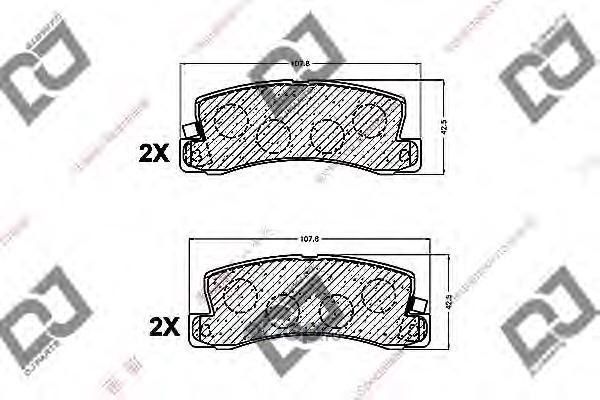 Колодки тормозные (DJ Parts). Артикул BP1261