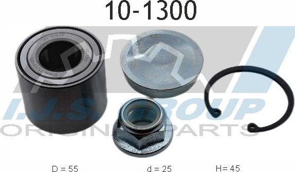 Ступичный подшипник (комплект) IJS Group. Артикул 10-1300