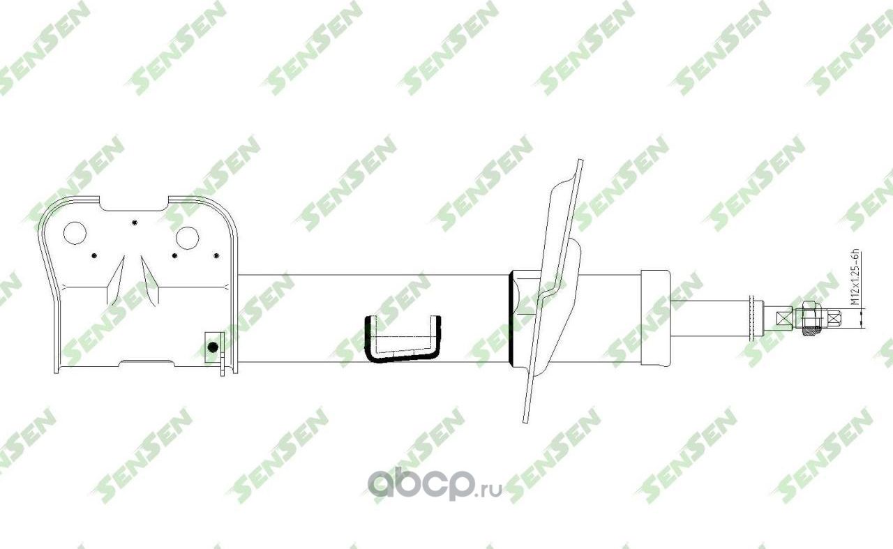 АМОРТИЗАТОР HYUNDAI SANTAFE II (CM)2.4 2010- F / R (Sensen). Артикул 42141365